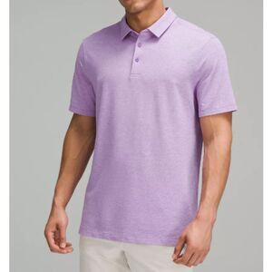 Lululemon Pique Polo Men's Size Small Lavender Short Sleeve Casual Activewear